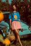 T-shirt Orange Joy