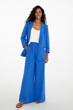 Marynarka z lnem Blue Margarita