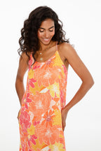 Sukienka maxi na ramiączkach Floral Heat