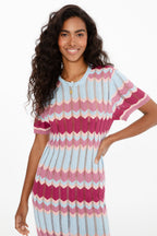 Sukienka crochet Retro Resort