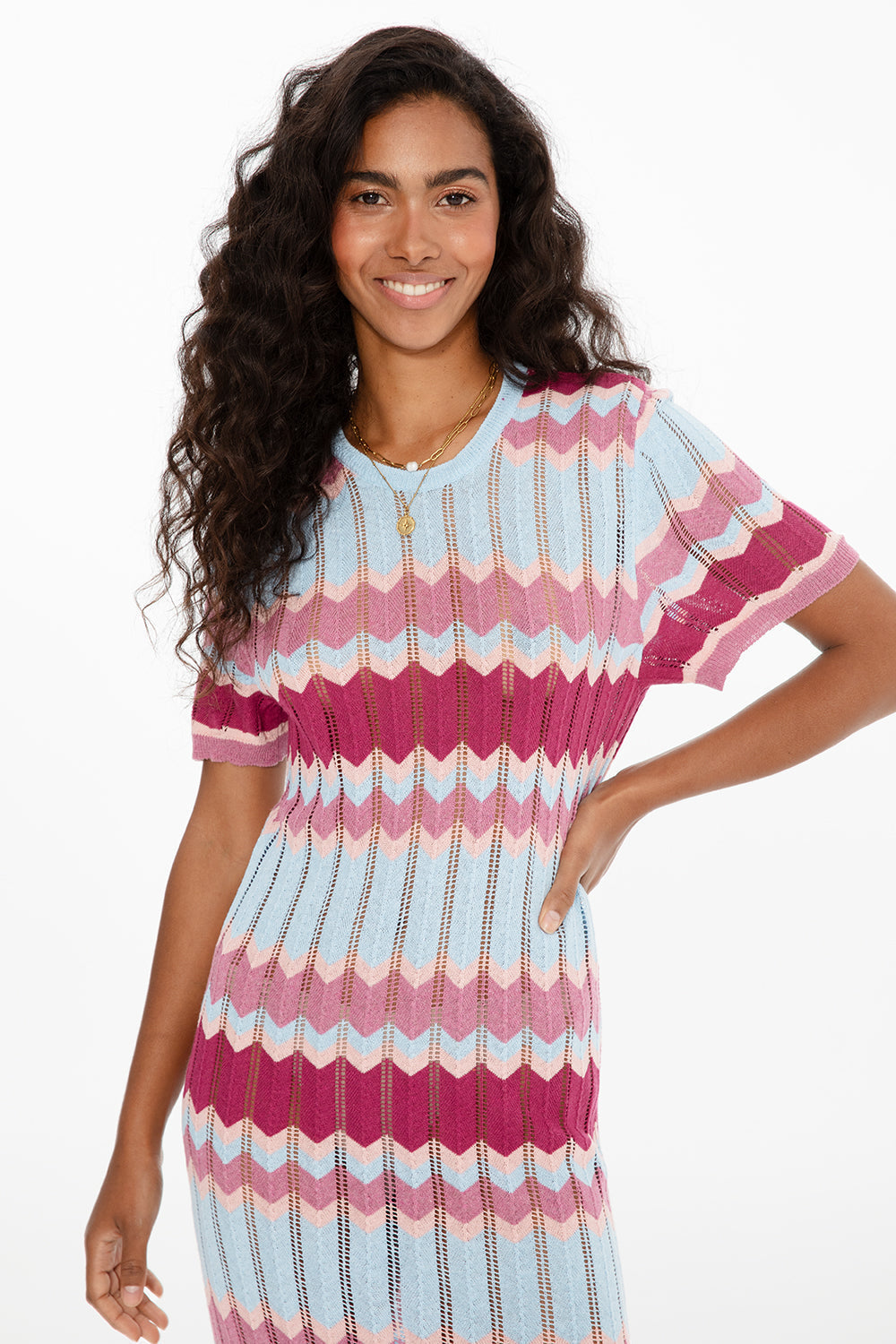 Sukienka crochet Retro Resort