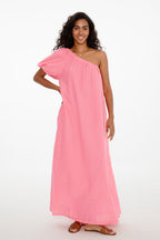Sukienka na jedno ramię Geranio