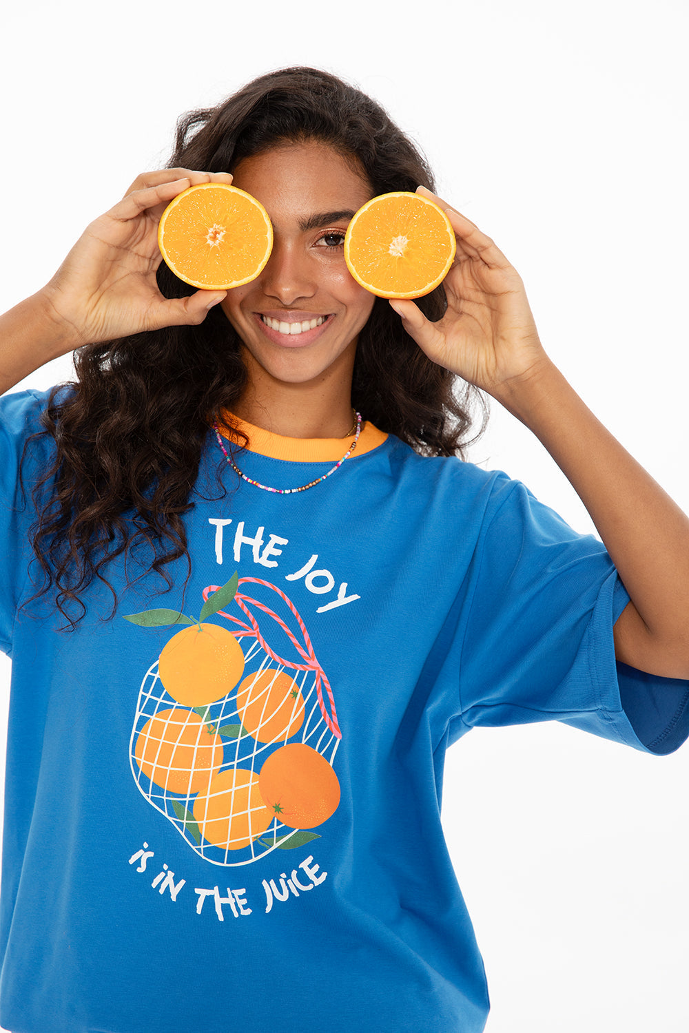 T-shirt Orange Joy