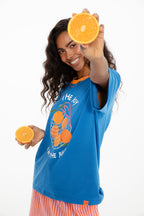 T-shirt Orange Joy