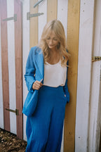 Marynarka z lnem Blue Margarita