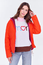 Kurtka dwustronna z kapturem Poppy Loud Love