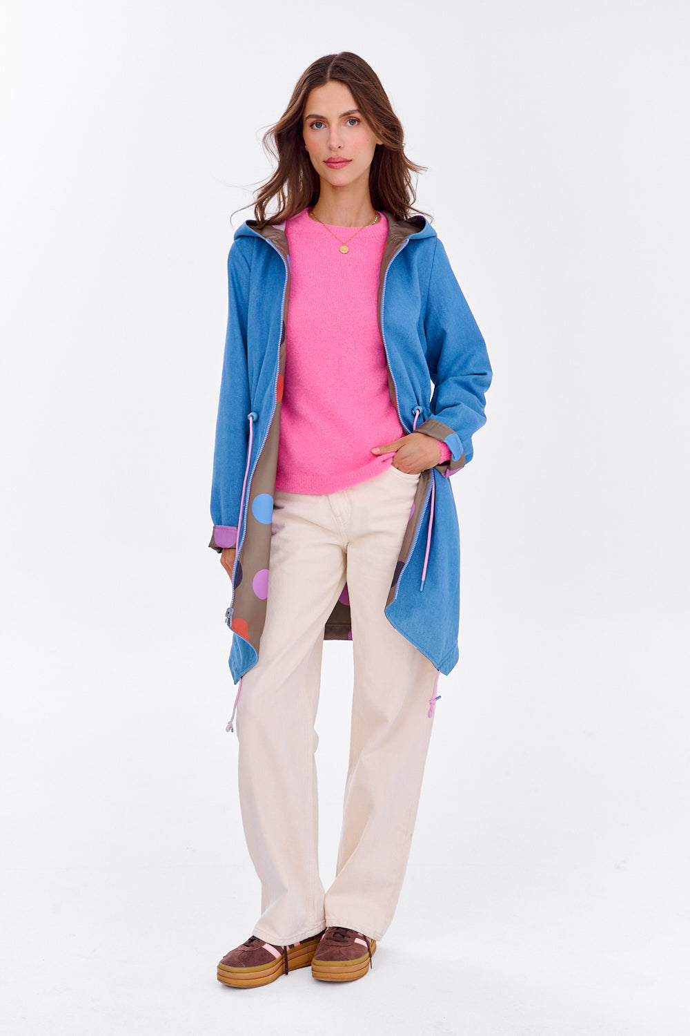 Parka dwustronna Moon Dots