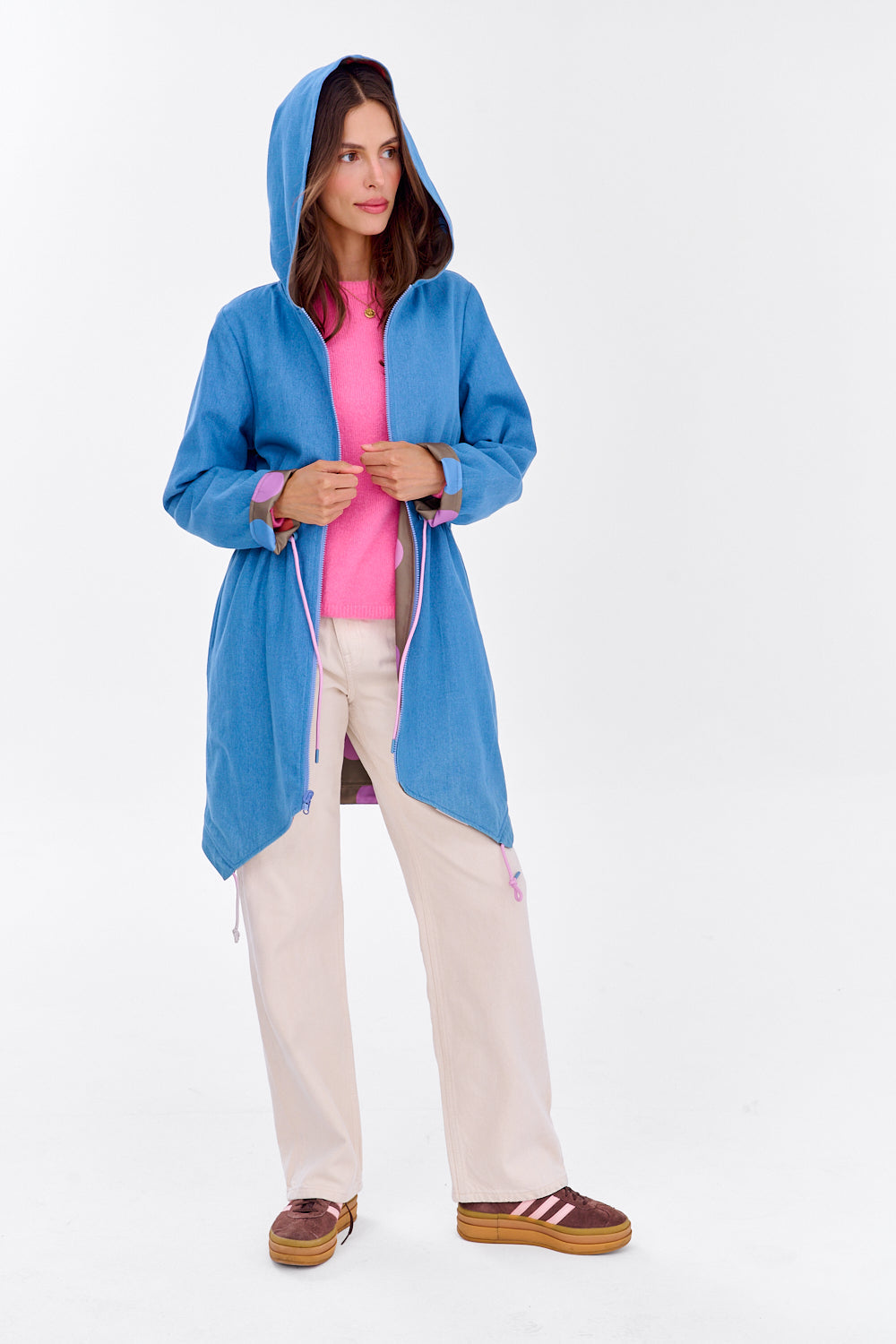 Parka dwustronna Moon Dots