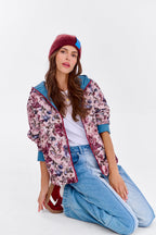 Kurtka dwustronna z kapturem Poppy Mystic Garden