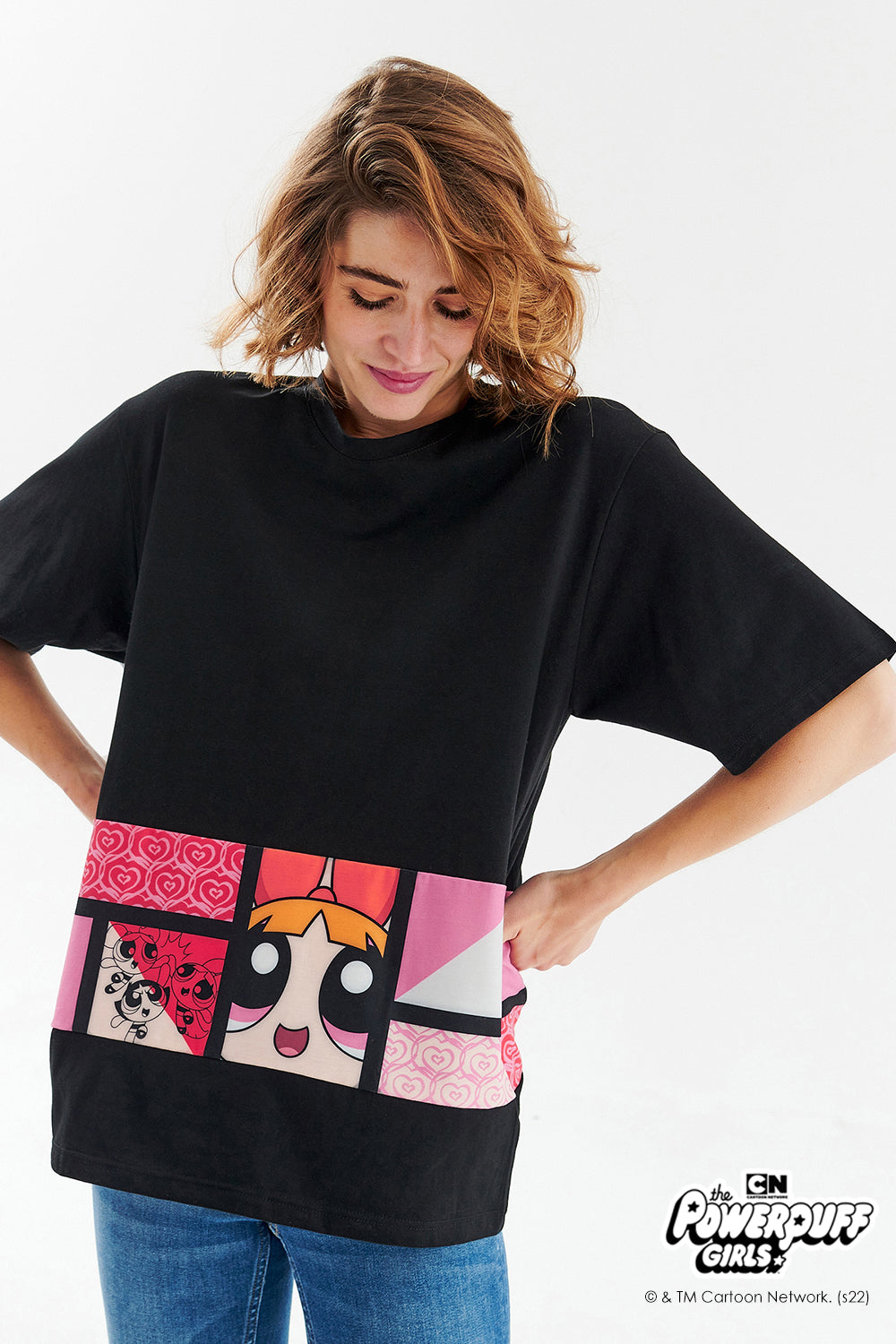 T-shirt Powerpuff Girls Black