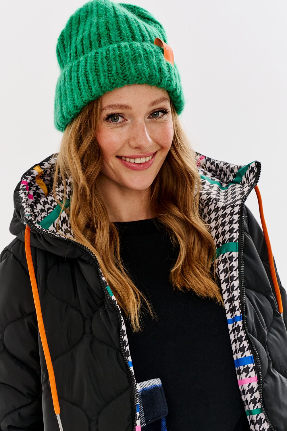 Czapka Puffy Emerald