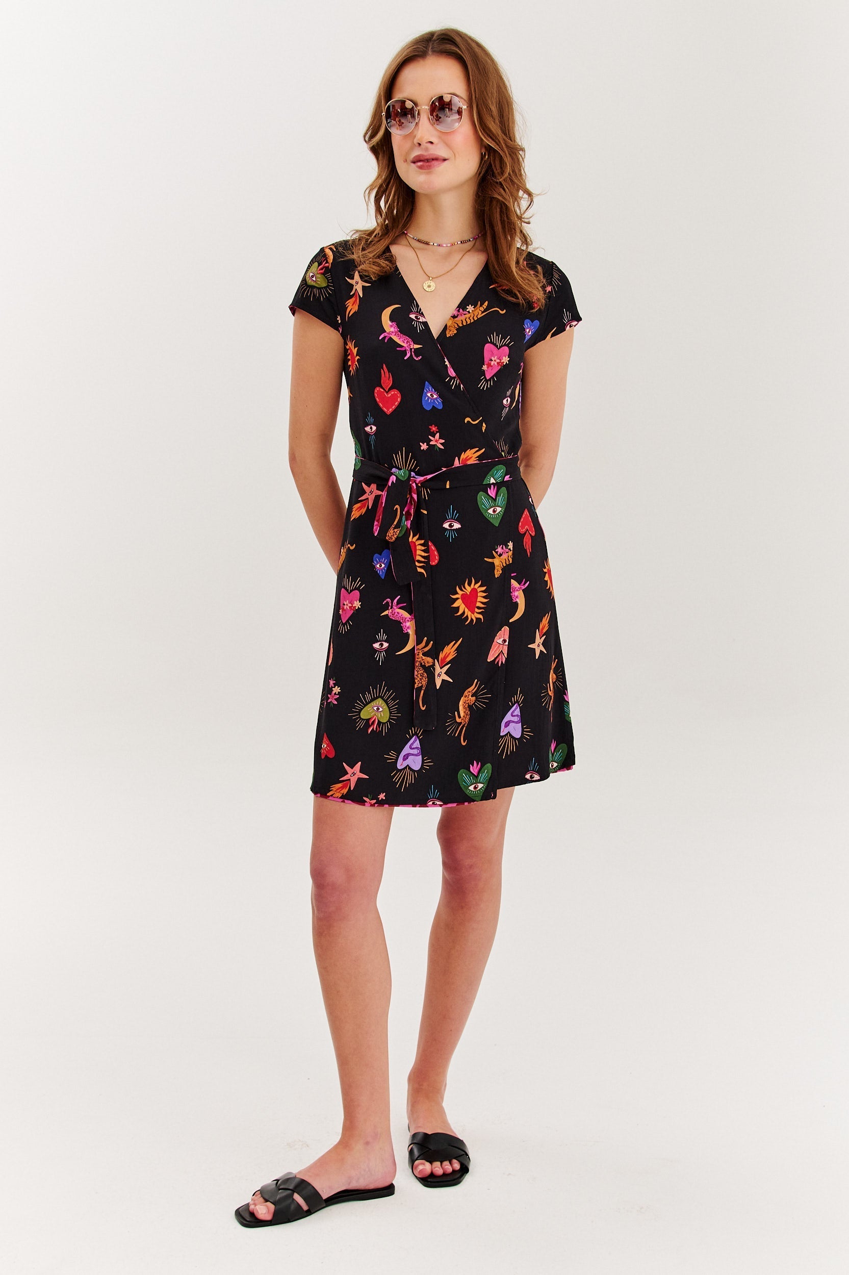 Sukienka dwustronna mini Chameleon Burning Love