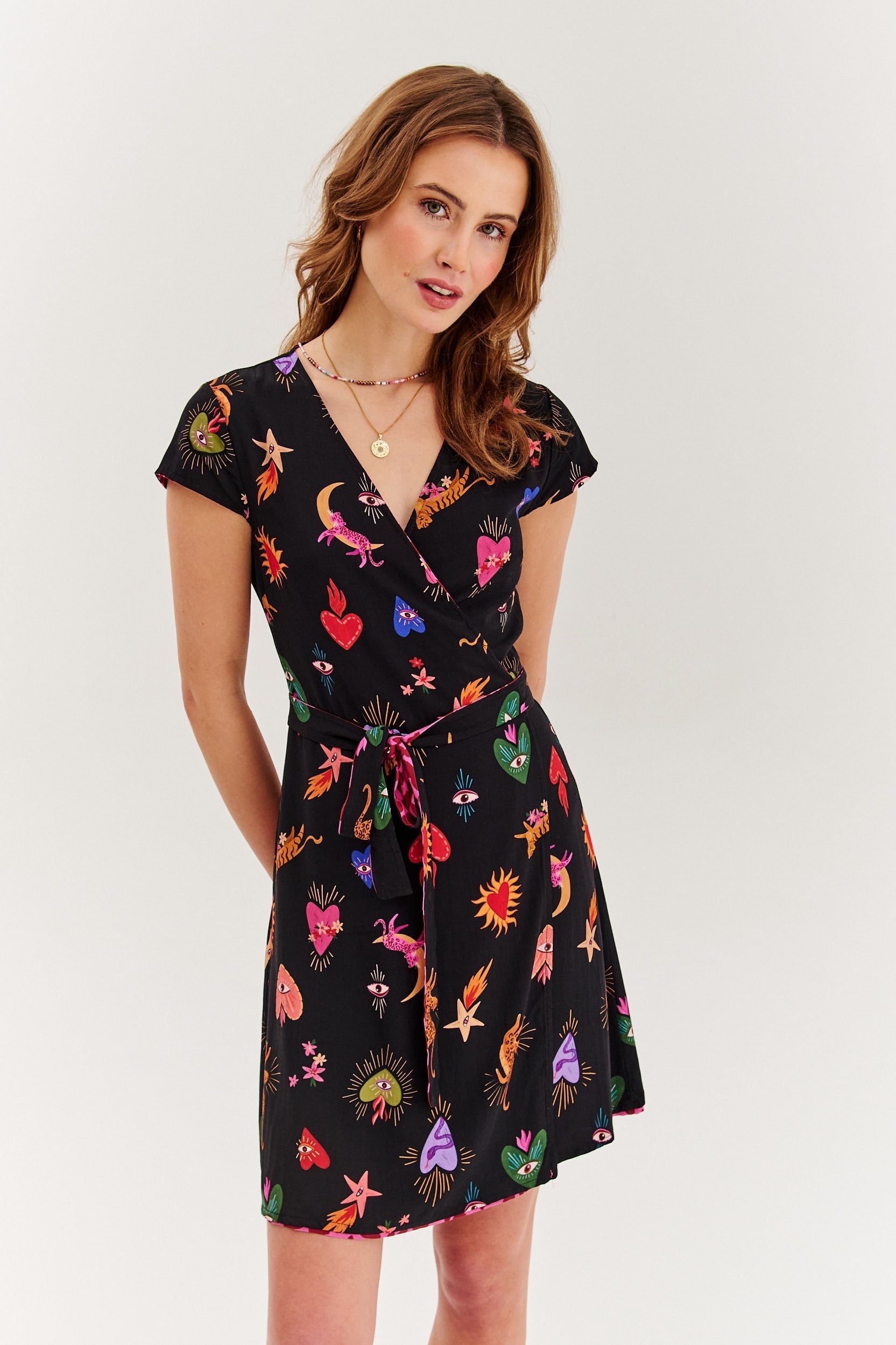Sukienka dwustronna mini Chameleon Burning Love