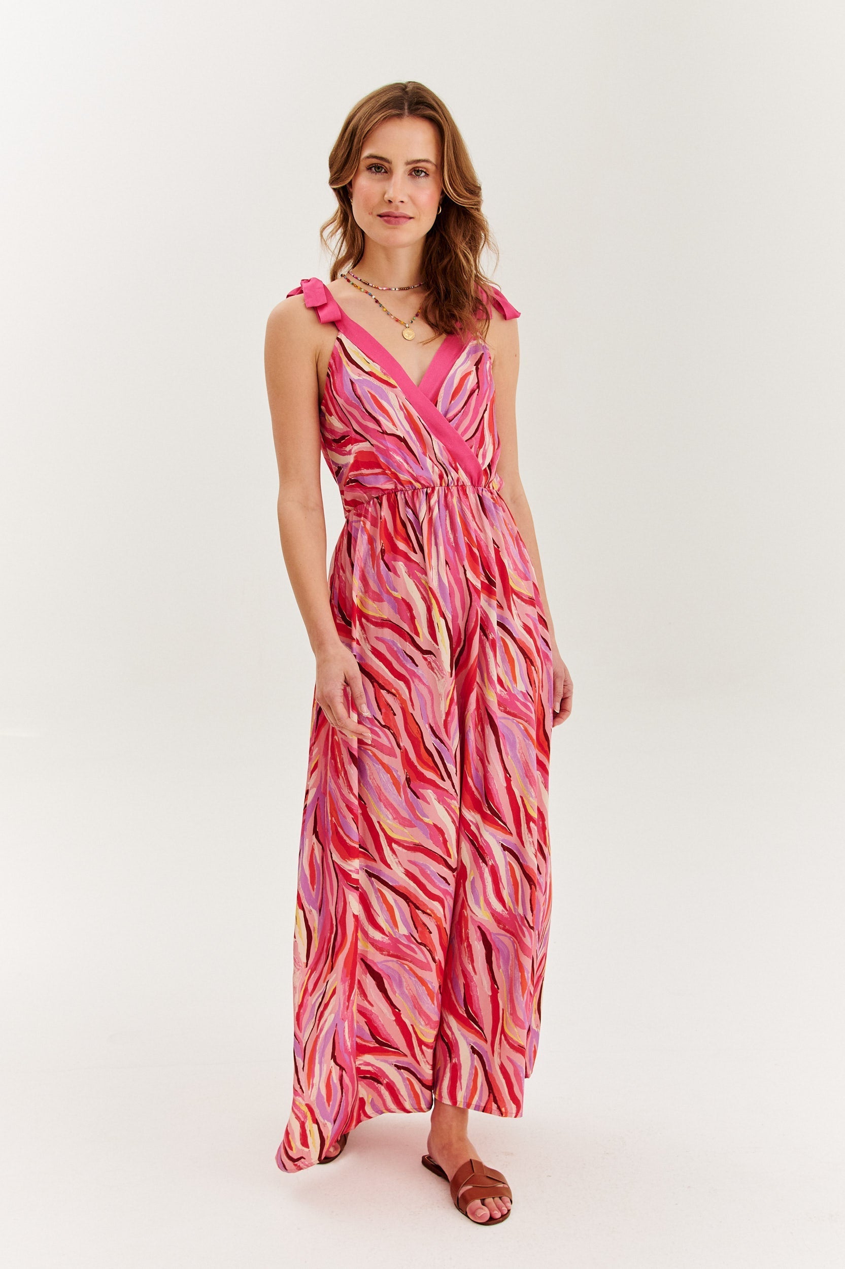 Sukienka maxi Coral Wave