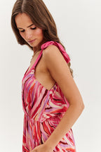 Sukienka maxi Coral Wave