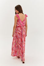 Sukienka maxi Coral Wave
