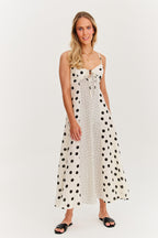 Sukienka maxi na ramiączkach Summer Dots