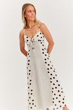 Sukienka maxi na ramiączkach Summer Dots