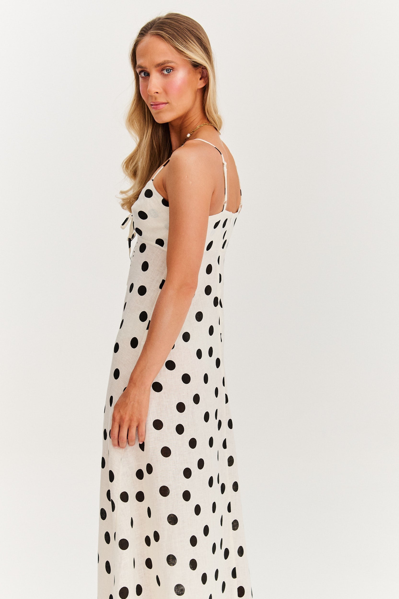 Sukienka maxi na ramiączkach Summer Dots