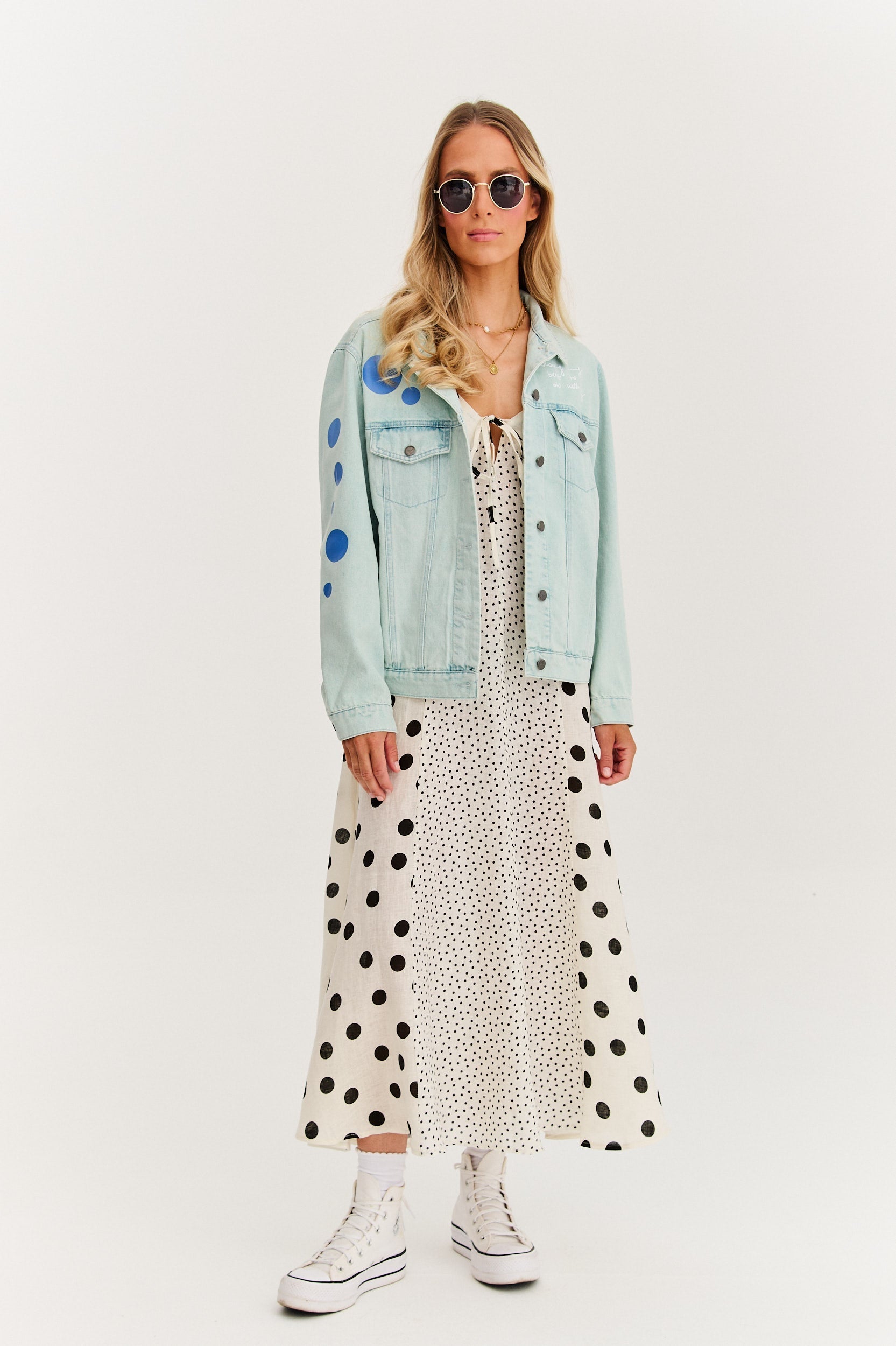Sukienka maxi na ramiączkach Summer Dots