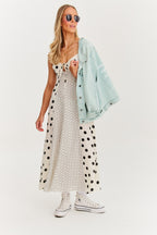 Sukienka maxi na ramiączkach Summer Dots