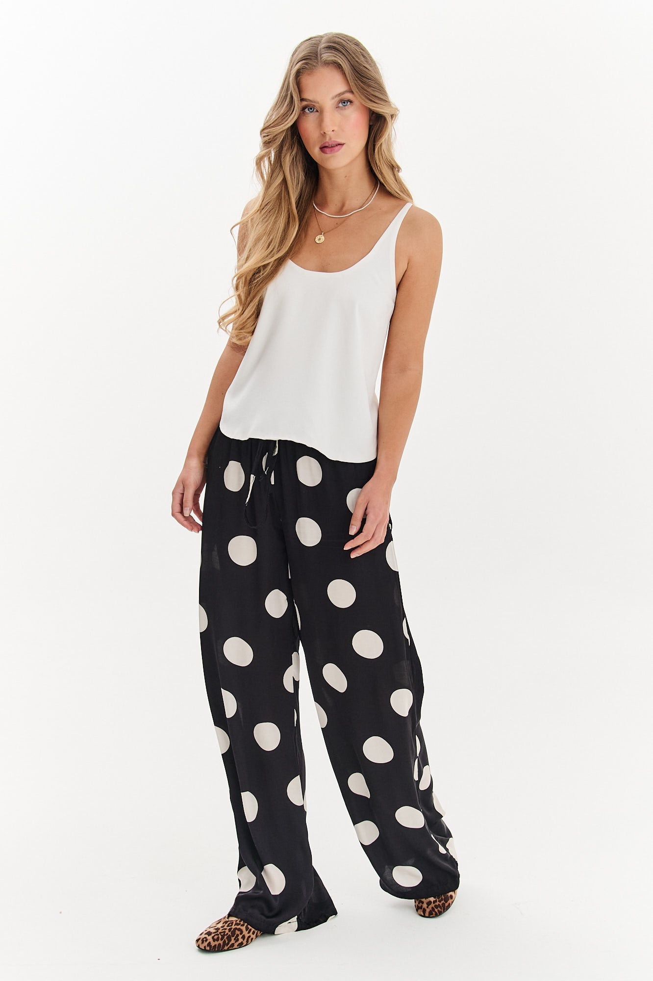 Szerokie spodnie Lucky Dots