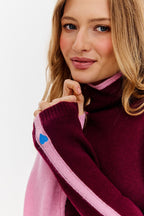 Wełniany sweter z golfem Rose Whisper