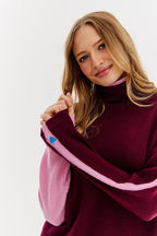 Wełniany sweter z golfem Rose Whisper