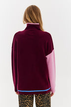 Wełniany sweter z golfem Rose Whisper