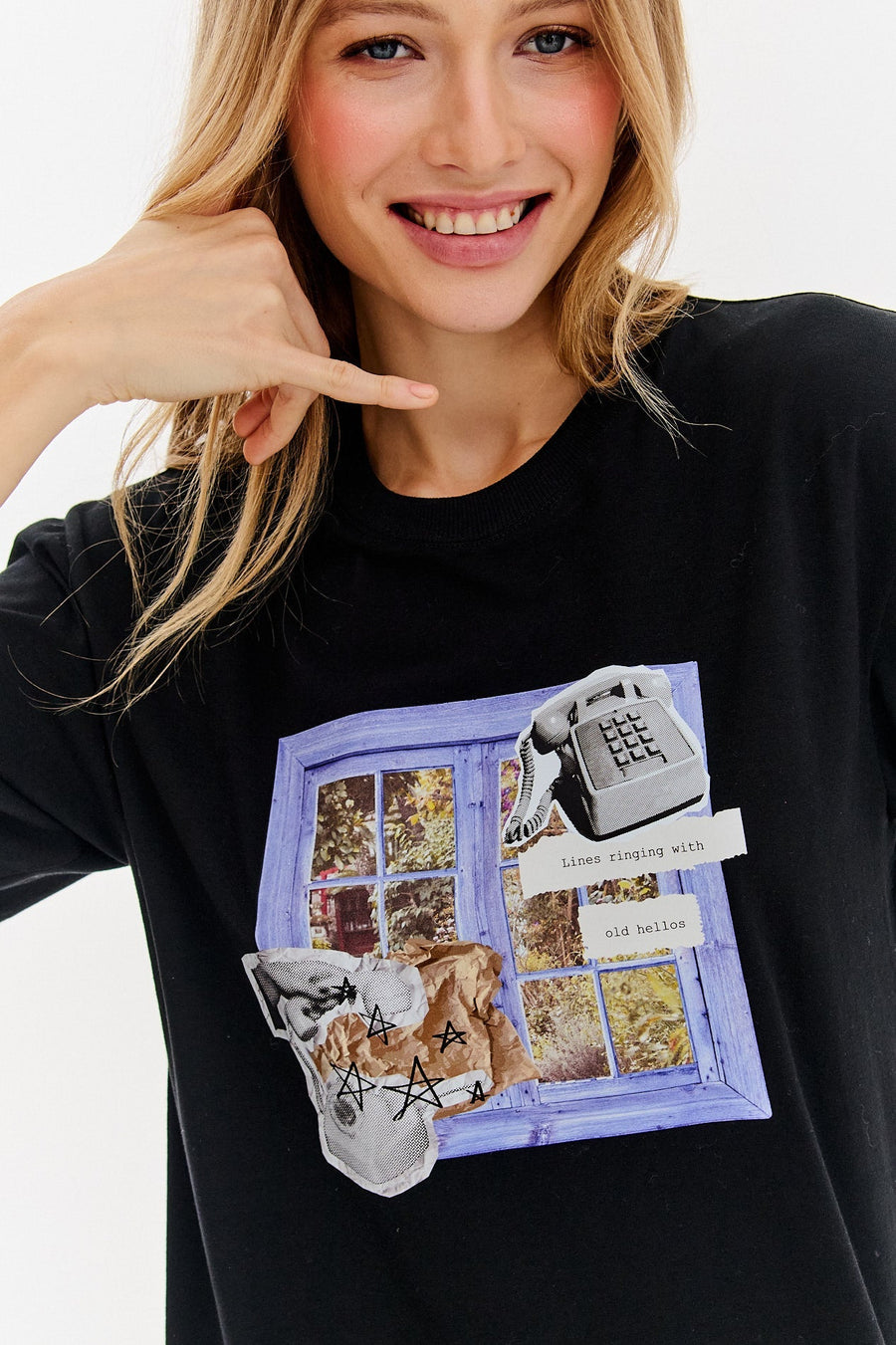 T-shirt Old Hello