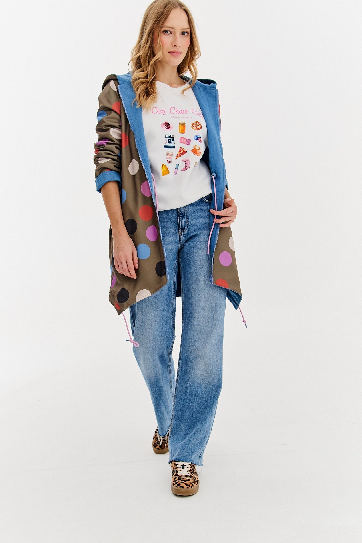 Parka dwustronna Moon Dots
