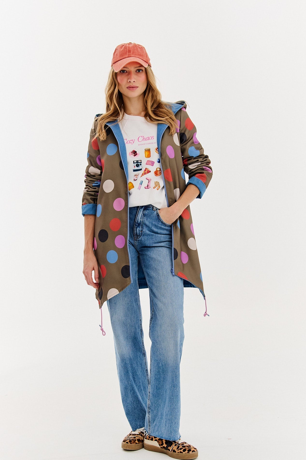 Parka dwustronna Moon Dots