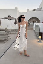 Sukienka maxi na ramiączkach Summer Dots