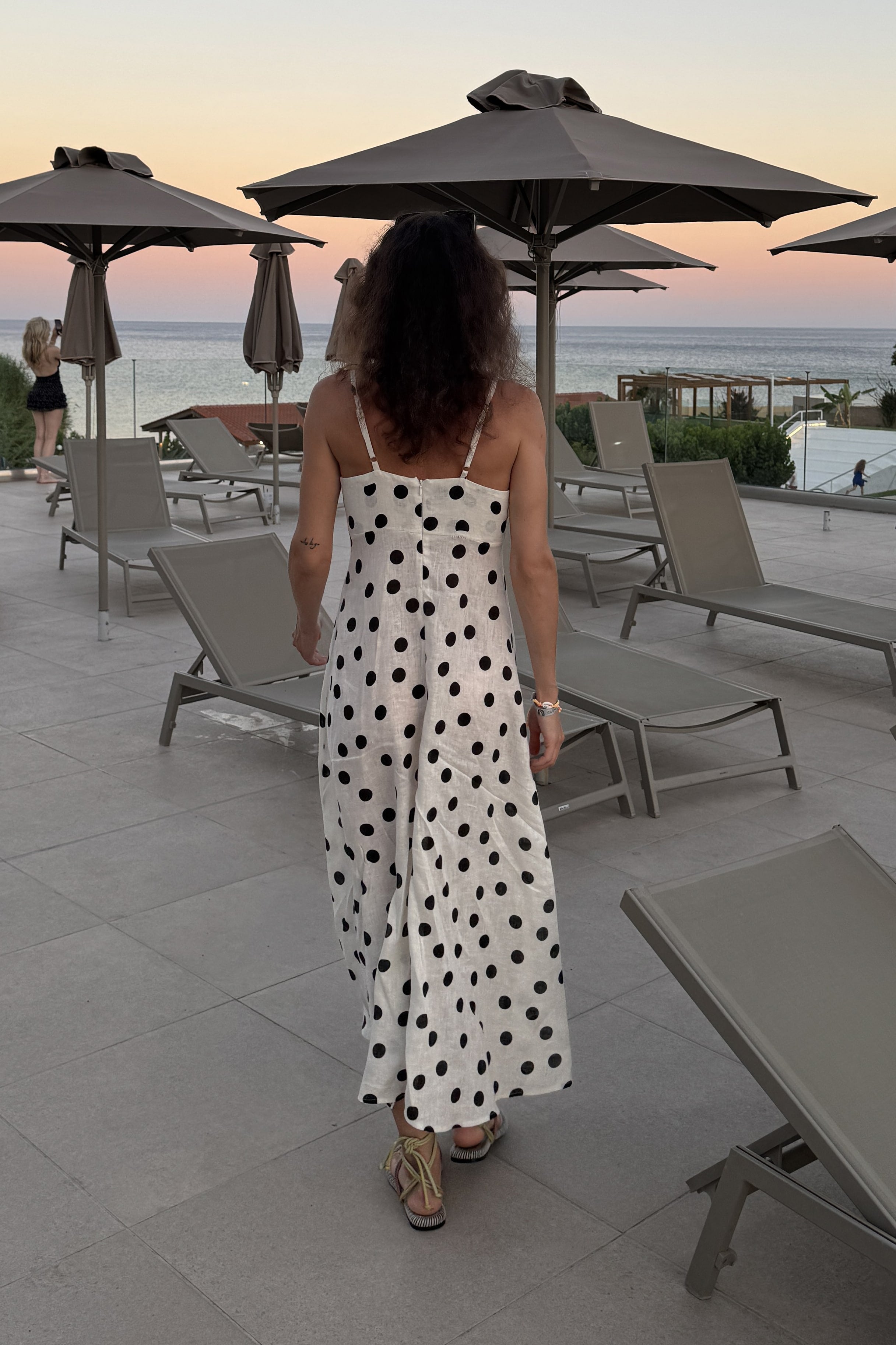 Sukienka maxi na ramiączkach Summer Dots