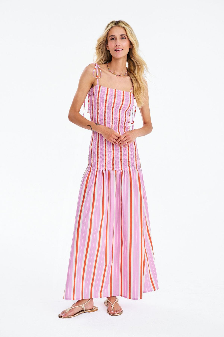 Multicolor stripe midi, packshot